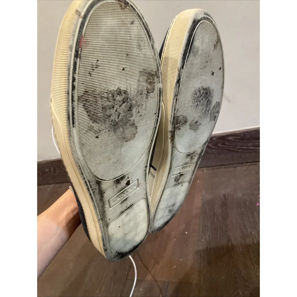 Lavin Canvas Lace Up Low Top Sneakers Size 13 Navy Blue Men - Picture 4 of 6